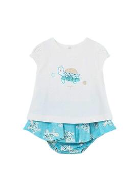 Ensemble Mayoral Jupe Capri Bleu Pour Bébé