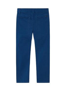 Pantalon Chino Mayoral Slim Basique Bleu Pour Garçon