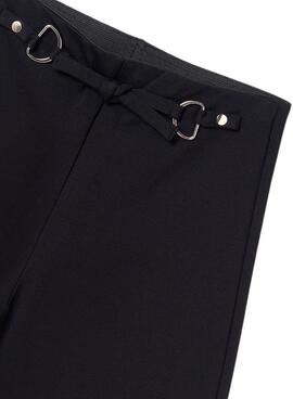 Pantalon Mayoral Cropped Noir pour Fille.