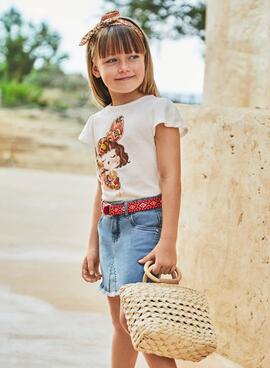 Jupe en denim Mayoral avec ceinture Fantaisie pour fille