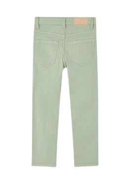 Pantalon Mayoral en toile Slim Basic Vert pour garçon