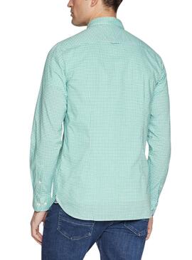 Chemise Tommy Hilfiger Flex Textured Vert pour Homme