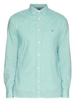 Chemise Tommy Hilfiger Flex Textured Vert pour Homme