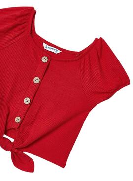 T-shirt Mayoral Canale Rouge pour Fille