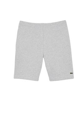 Jogger Lacoste gris Bermuda éco pour homme