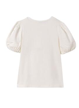 T-shirt Mayoral Applique Beige for Girls