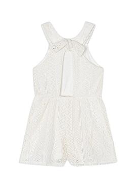 Overall Maire Guipure Beige Pour Fille