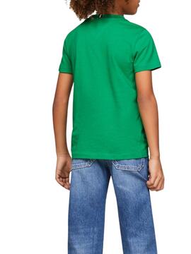 T-shirt Tommy Hilfiger Essential Vert Pour Enfant