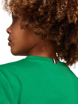 T-shirt Tommy Hilfiger Essential Vert Pour Enfant