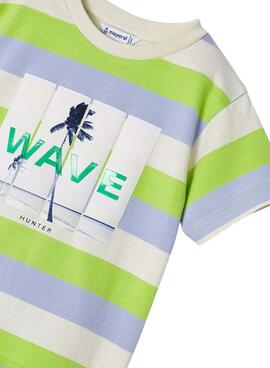 T-shirt Mayoral Wave Vert Pour Garçon