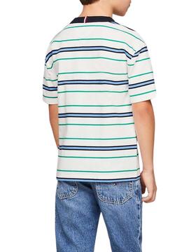 T-shirt Tommy Hilfiger Monotype à rayures pour enfant