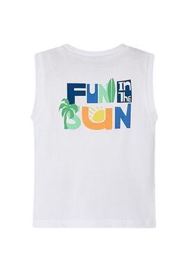 T-shirt Mayoral Fun Blanc Pour Garçon