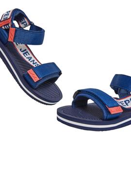 Tongs Pepe Jeans Pool One Marine pour enfant