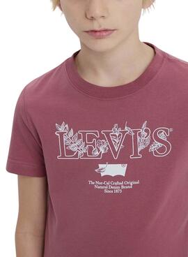 T-shirt Levi's Natural Granate pour Enfant