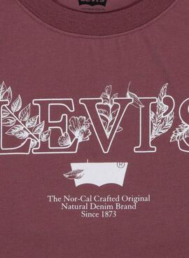 T-shirt Levi's Natural Granate pour Enfant