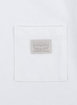 T-shirt Levis Courbé Blanc Pour Enfant