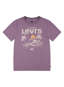 T-shirt Levi's View Violet pour Fille