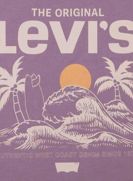 T-shirt Levi's View Violet pour Fille