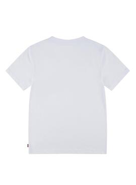 T-shirt Levi's Palm Blanc pour Enfant