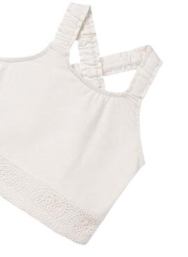 Ensemble Mayoral Short Bandes Beige Pour Fille