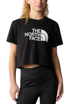 T-shirt The North Face Crop Easy Noir Pour Fille