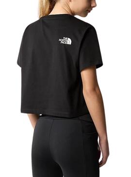 T-shirt The North Face Crop Easy Noir Pour Fille