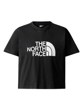 T-shirt The North Face Crop Easy Noir Pour Fille