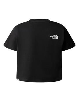 T-shirt The North Face Crop Easy Noir Pour Fille