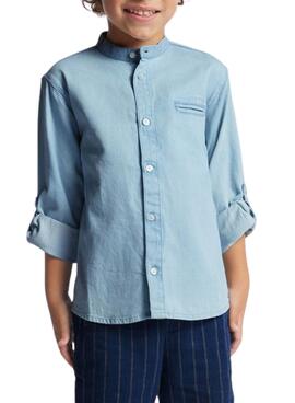 Chemise Mayoral Denim Bleue Pour Garçon