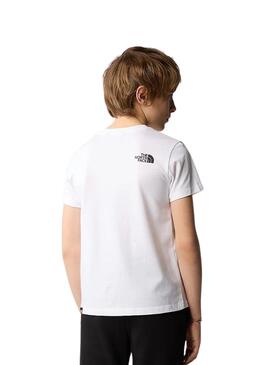 T-shirt The North Face Simple Dome Blanc Enfants