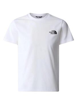 T-shirt The North Face Simple Dome Blanc Enfants