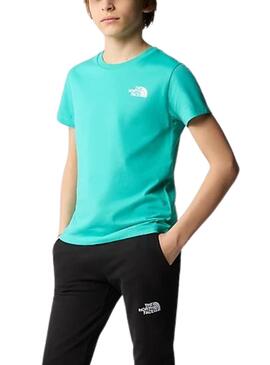 T-shirt The North Face Simple Dome Turquoise Enfants