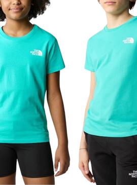 T-shirt The North Face Simple Dome Turquoise Enfants