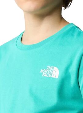 T-shirt The North Face Simple Dome Turquoise Enfants