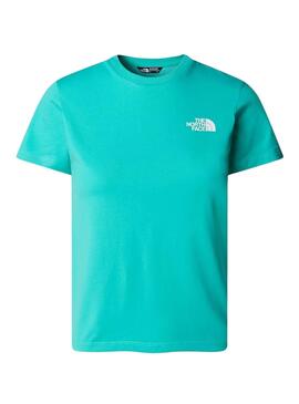 T-shirt The North Face Simple Dome Turquoise Enfants