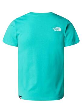 T-shirt The North Face Simple Dome Turquoise Enfants