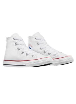 Chaussures Converse Chuck Taylor All Star blanches pour enfant