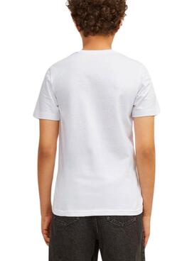 T-shirt Jack and Jones Tampa Blanc pour Enfant