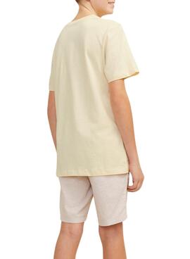 T-shirt Jack and Jones Tampa Fast Crème