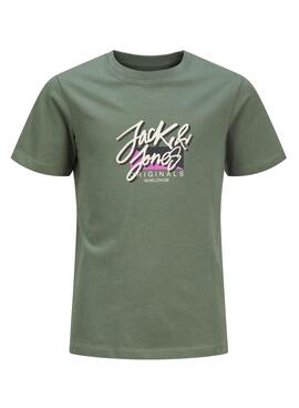 T-shirt Jack and Jones Tampa Fast verte