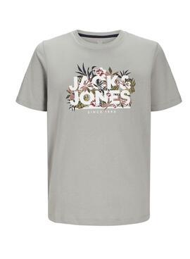 T-shirt Jack and Jones Chill Anthracite pour enfant.