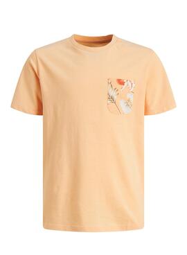 T-shirt Jack and Jones Chill Pocket Orange