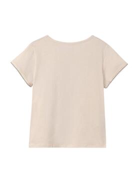 T-shirt Mayoral Graphique Beige pour Fille