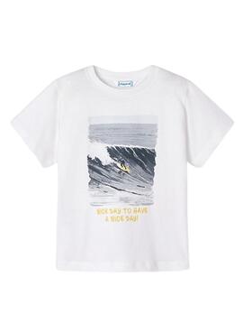 Ensemble Mayoral 2 T-shirts Jaune Blanc Enfant