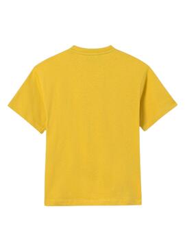 T-shirt Mayoral Embossed Jaune Pour Garçon