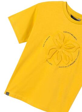 T-shirt Mayoral Embossed Jaune Pour Garçon