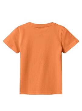 T-shirt Name It Fisher Orange Pour Garçon