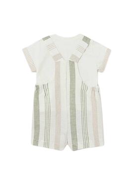 Ensemble Mayoral Salopette Habillée Beige Pour Bébé