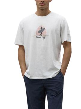 T-shirt Ecoalf Barbaralf Blanc pour Homme