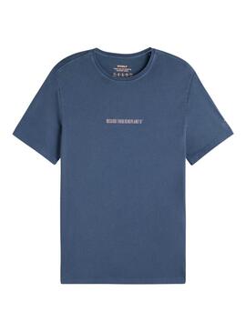 T-shirt Bleu Marine Ecoalf pour Homme